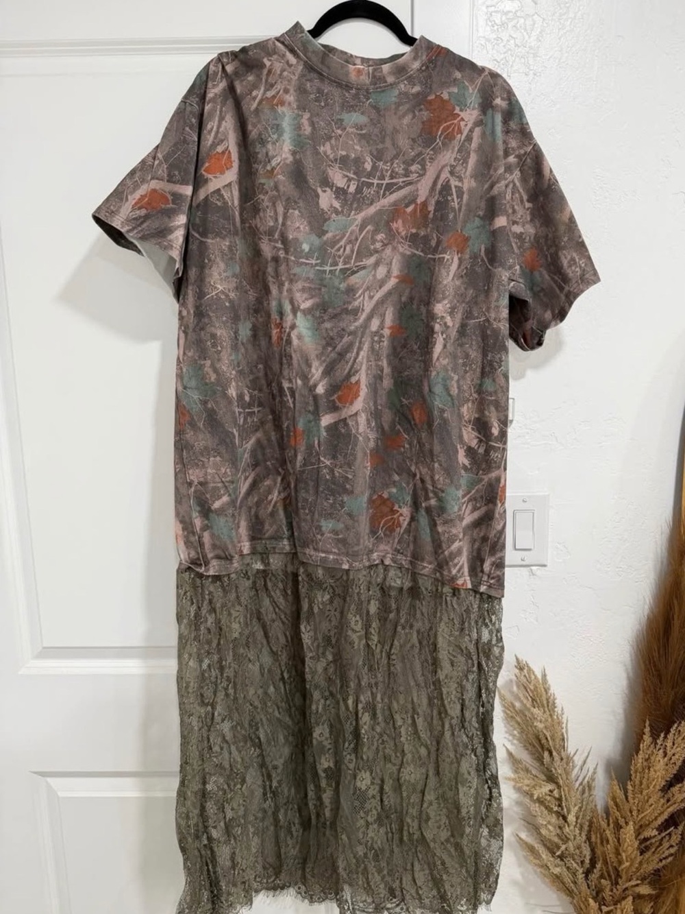 Camo Lace Maxi Dress